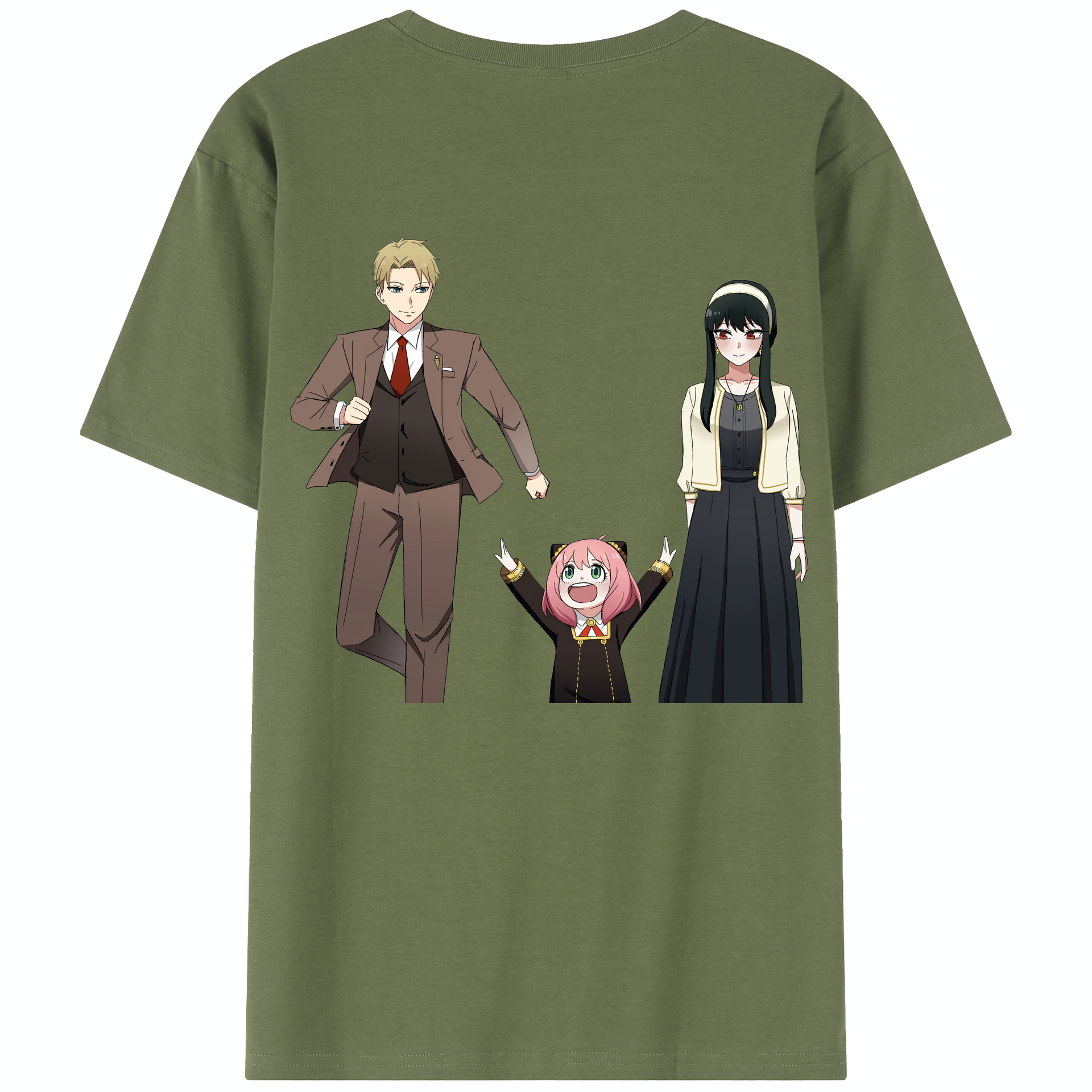 （画像用） SPY×FAMILY间谍家家酒 綿100％半袖Tシャツ（背面プリント）